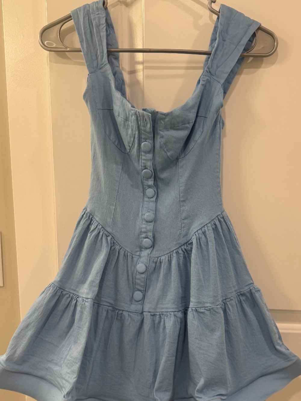 The Vintage Shop Blue Mini Dress